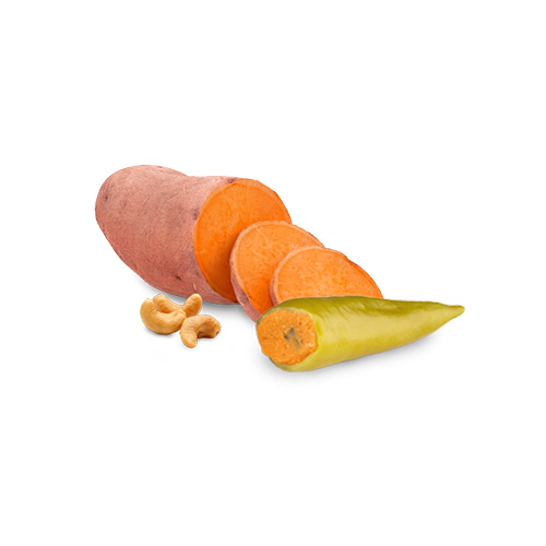 Grüne Peperoni mit Süßkartfoffel-Cashew-Füllung