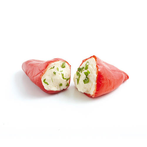 Pikante “Florini”-Paprika gefüllt mit Frischkäsezubereitung