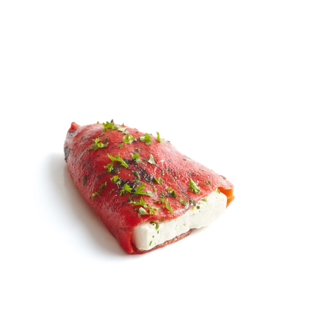 Paprika “Kapyia” gefüllt mit Schafskäse