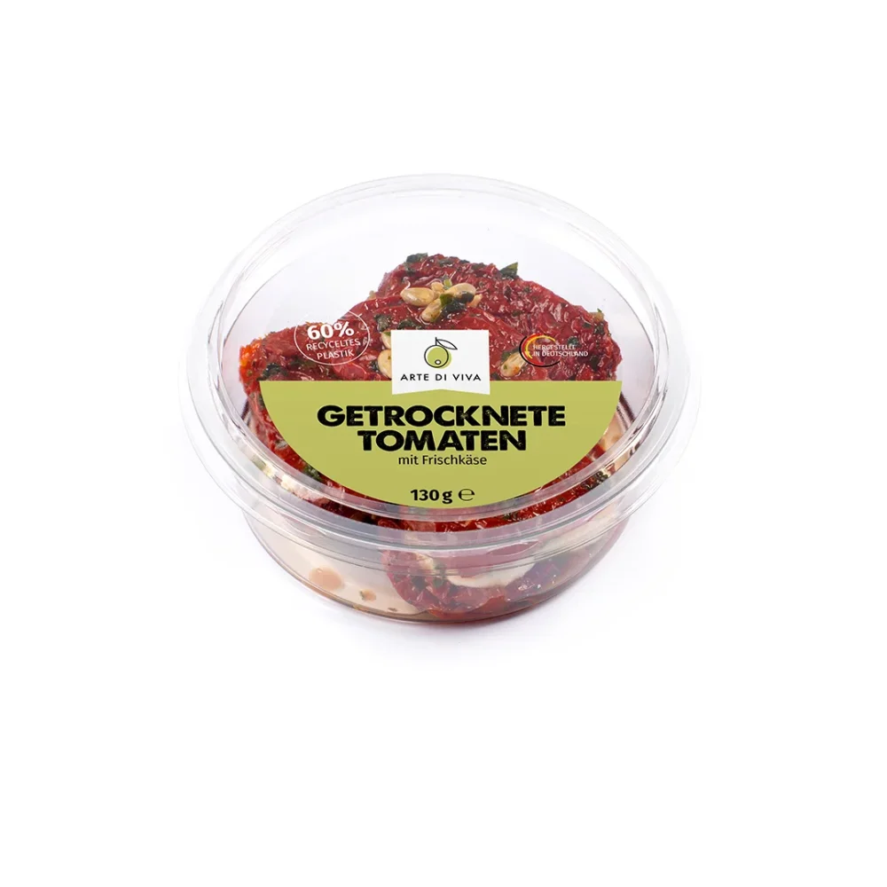 Getrocknete Tomaten mit Frischkäse