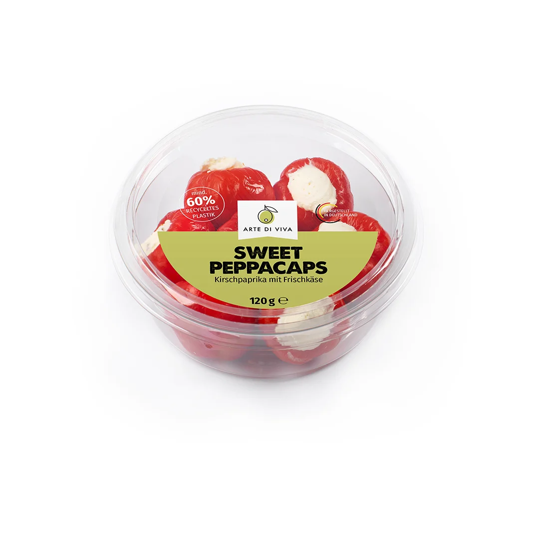 Sweet Peppacaps Kirschpaprika mit Frischkäse