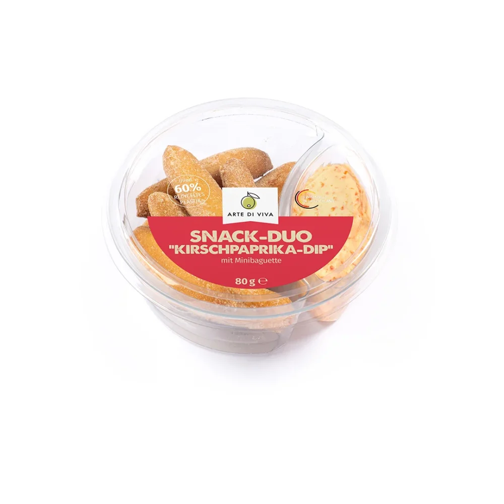 Snack-Duo "Kirschpaprika-Dip" mit Minibaguette