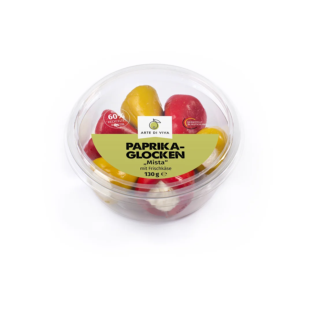 Paprikaglocken "Mista" mit Frischkäse